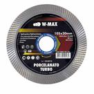 Disco diamantado 105 x 20 mm turbo fino porcelanato - W-Max