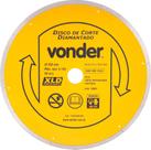 Disco diamantado 250mm contínuo furo 25mm xld - Vonder