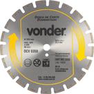 Disco Diamantado 350 mm, Para Asfalto e Concreto, Segmentado, DCV 0350, Vonder OstenVonder