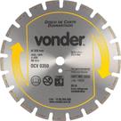 Disco Diamantado 350 Mm, Para Asfalto E Concreto, Segmentado, Dcv 0350, Vonder Ostenvonder