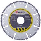 Disco Diamantado de Corte Multi Vacuum Construction 115 x 20mm Wurth 5526860002 Unitário