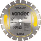 Disco Diamantado Para Asfalto Concreto Dcv 0350 Vonder