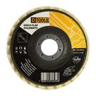 Disco Flap 115 X 22,23mm Para Polimento - Fibra De Vidro-nylon-lã De Carneiro