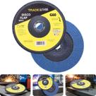Disco Flap 180 mm G60 Fibra Reto Azul Aço e Inox Tradestar