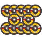 Disco Flap 4 1/2 X 7/8 Grão 120 Starret KIT COM 10 UND