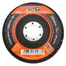 Disco Flap Abrasivo de Zircônia para Desbaste tipo T27 4.1/2 115x22,23mm Grão 60 FORTGPRO Disco Flap Abrasivo de Zircônia para Desbaste tipo T27 4.1/2 115x22,23mm Grão 60 FORTGPRO
