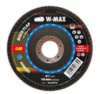 Disco Flap Aço Desbaste Rápido 115mm G40 Embalagem com 10 Unidades WMax 5986214001 Kit