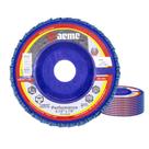 Disco Flap Aeme Performance Nylon Reto Zircônio 4.1/2" (115mm) 10 Unidades Disco Flap Aeme Performance Nylon Reto Zircônio 4.1/2" (115mm) 10 Unidades