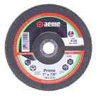 Disco Flap Aeme Prime Fibra Angular Óxido De Alumínio 7" (180mm) 10 Unidades