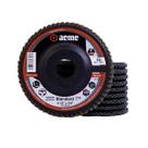 Disco Flap Aeme Standard Nylon Preto Reto Zircônio 4.1/2" (115mm) 10 Unidades