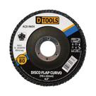 Disco Flap Curvo 4,5'' Grão 80 Para Metal-inox - Dtools