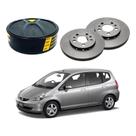Disco Freio Dianteiro Fit 1.5 2005 A 2008 Disco Freio Dianteiro Fit 1.5 2005 A 2008