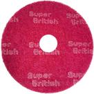 Disco Limpador para Enceradeira 41 Cm Vermelho British
