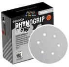DISCO LIXA 6POL 6F GRAO 0500 D150 RHYNOGRIP WHITE INDASA CX 050 - Cor: Branco
