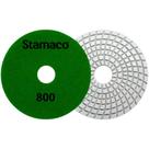Disco Lixa Diamantada Úmida Porcelanato Pedra Granito Mármore Acabamento Polimento Lixamento Brilho Dágua Flexível Polir Rebolo Grão Stamaco