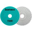 Disco Lixa Diamantada Úmida Porcelanato Pedra Granito Mármore Acabamento Polimento Lixamento Brilho Dágua Flexível Polir Rebolo Grão Stamaco