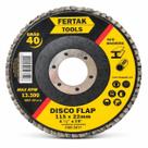 Disco Lixa Flap Cônico 115mm Grão 40 Madeira Aço 2817 Fertak Disco Lixa Flap Cônico 115mm Grão 40 Madeira Aço 2817 Fertak