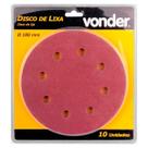Disco lixa grão 080 para lpv750 com 10 und vonder
