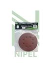 DISCO LIXA GRAO 150 SECO 5”POL C/tiras autocolantes 8 FUROS 10 UND NP TOOLS