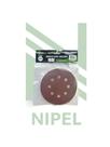 DISCO LIXA GRAO 400 SECO 5”POL C/tiras autocolantes 8 FUROS 10 UND NP TOOLS