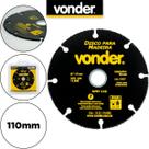 Disco Para Corte Vonder Madeira 110mm Dvm110 Piso Laminado Preto