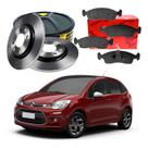 Disco Pastilha Freio Dianteiro C3 1.5 Tendence 2012 A 2016