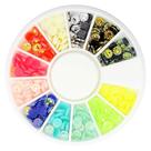 Disco pedrarias margarida 4mm para decoração das unhas