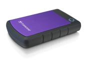 Disco rígido portátil Transcend 2TB SJ25H3 USB 3.1 roxo