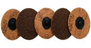 Disco Roloc 3M Marrom Grosso AG 75mm Com 5 Unidades