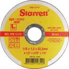 Disco Sped/Inox Starret 4.1/2X7/8X1,0 - Kit C/12 Unidades Disco Sped/Inox Starret 4.1/2X7/8X1,0 - Kit C/12 Unidades