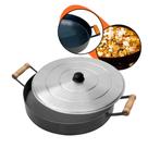 Disco Tacho Tampa Entrevero Lareira Churrasco Cozinhar 50cm Panela Redonda Grande Paella Borda Alça