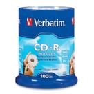 Discos CD-R em branco Verbatim 700 MB 80 minutos 52x - pacote com 100