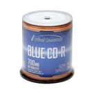 Discos CD-R ópticos Quantum Blue AZO 700MB 52X - eixo de 100 unidades