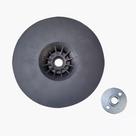 Discos de Borracha 7" com Porca Semi Flexível Dabp7sf M14 - 02 Unidades - Dewalt
