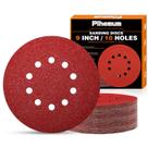 Discos de Lixa Pihemum 23 cm 60 Peças 10 Furos com tiras autocolantes Discos de Lixa Pihemum 23 cm 60 Peças 10 Furos com tiras autocolantes