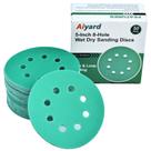 Discos de lixar Aiyard 125 mm 400 Grit Wet Dry, pacote com 50 ganchos