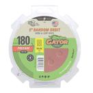Discos de lixar Gator 5 Random Orbit Hook & Loop 180 Grit, pacote com 50 unidades