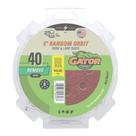 Discos de lixar Gator 5 Random Orbit Hook & Loop 40 Grit, pacote com 50