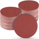Discos de lixar POTUINOM 180 Grit 150 mm, 6 furos, gancho e laço, 100 unidades Discos de lixar POTUINOM 180 Grit 150 mm, 6 furos, gancho e laço, 100 unidades