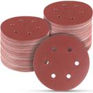 Discos de lixar POTUINOM 320 Grit 150 mm 100 unidades para lixadeira de 6 polegadas Discos de lixar POTUINOM 320 Grit 150 mm 100 unidades para lixadeira de 6 polegadas