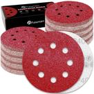 Discos de lixar Pukamam 120 unidades de 12,7 cm, 40 grãos para orbitais aleatórios