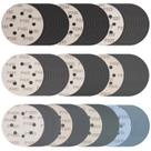 Discos de lixar Rvetol de 5 polegadas, 100 unidades, seco, 180-3000 grãos Discos de lixar Rvetol de 5 polegadas, 100 unidades, seco, 180-3000 grãos