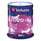 Discos em branco DVD+R Verbatim AZO Dye 4,7 GB 16X - 100 discos