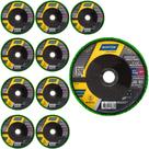 Discos Flap 7 POL Grão 80 Fibra com 10 Unidades R244 NORTON