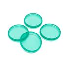 Discos para Caderno Inteligente - Azul Turquesa Transparente 24mm (04UN)
