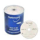 Discos vazios DVD-R OPTIMUM 4,7 GB 16X graváveis - 100 discos
