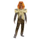 Disfarce de disfarce Minecraft Husk Jack O'Lantern Kids (7-8) Anos
