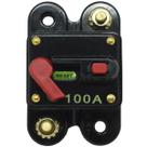 Disjuntor Automotivo 100A Proteção Som Bateria Fusível Resetável Liga Desliga Svart 0755