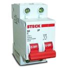 Disjuntor Bipolar 10A Curva B Din - Sdd62b10 - Steck