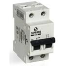 Disjuntor bipolar din 2x63a curva c - SOPRANO